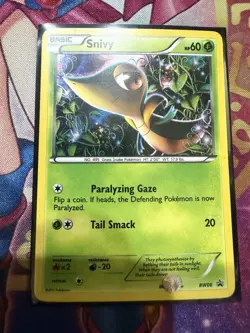 Pokemon TCG - Snivy, BW06, Black & White, Black Star Promo, Holo, LP - Image 1