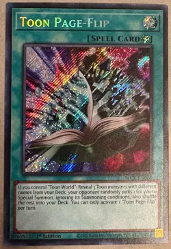YUGIOH- Toon Page-Flip - BLCR-EN068 - Secret Rare - 1st Edition - Image 1