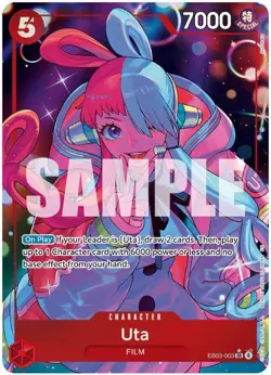Uta (003) (Alternate Art) X1 -NM/M- Extra Booster: One Piece Heroines Edition - Image 1