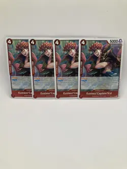 4x One Piece TCG Eustass”Captain”Kid OP14-063 R NM (Playset) - Image 2
