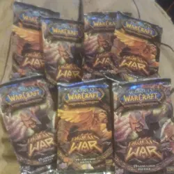 Upper Deck World of Warcraft TCG Drums of War Booster Packs 7x19 Cards - Image 1