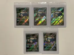 Pokemon TCG Snorlax SVP 051 Holo 151 ETB Promo Card Lot 5x Scarlet Violet - Image 3