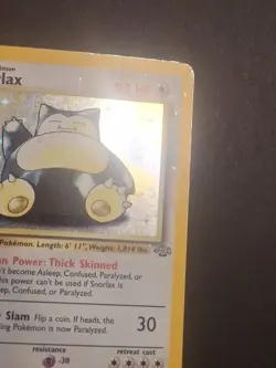 Snorlax 11/64 1st Edition Holo Rare Jungle Pokemon TCG Trading Card WOTC 1999 - Image 2