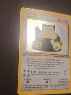 Snorlax 11/64 1st Edition Holo Rare Jungle Pokemon TCG Trading Card WOTC 1999 - Image 4