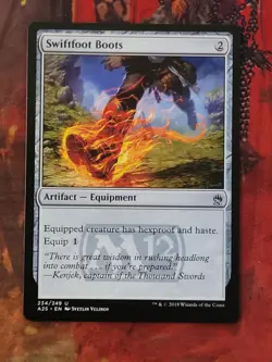 MTG Card: Swiftfoot Boots (Masters 25) - Image 1