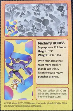 PUZZLE PIECE Machamp #68 - Scarlet & Violet 151 Pokemon Art Card 2023 - Image 2