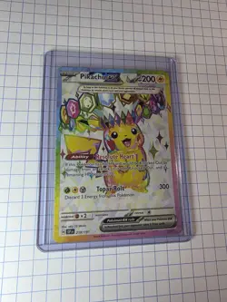 Pikachu EX 219/191SV08: Surging Sparks Holo Card NM Condition - Image 3