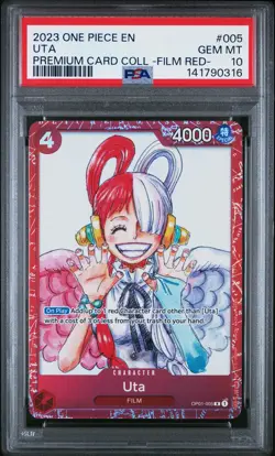 2023 ONE PIECE PREM CARD COLL -ONE PIECE FILM RED- #005 UTA PSA 10 - Image 1