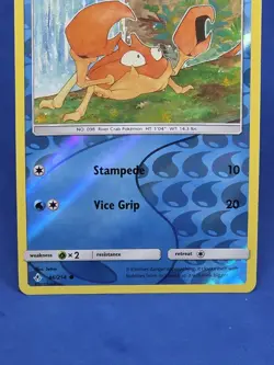 Krabby Reverse Holo 46/214 Unbroken Bonds Pokemon Card Tcg Ccg 2019 - Image 4