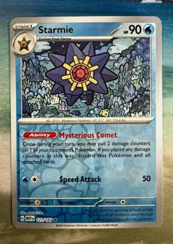 Starmie Scarlet Violet 151 Reverse Holo 121/165 Pokemon TCG Card NM - Image 1