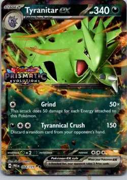 Tyranitar ex (Prismatic Evolutions Stamp) Miscellaneous Cards & Products 064/131 - Image 1