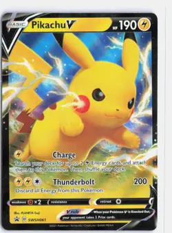 Pikachu V - Promo SWSH: Sword & Shield Promo Cards SWSH061 NM - Image 1