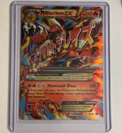 Pokemon TCG M Blaziken EX Holo Black Star Promo Card XY86 - NM-M - Image 1