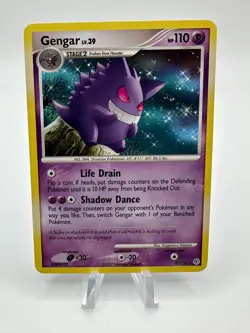 Pokemon TCG Gengar LV.39 27/130 Diamond and Pearl Regular Rare Card LP - Image 1