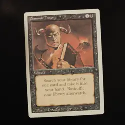 Magic the Gathering MTG card: Demonic Tutor Revised Edition - Image 1