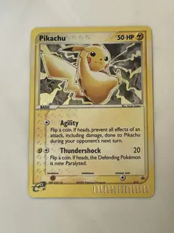 Pokemon Pikachu TCG Black Star Promo Holo Card #012 2003 - Image 1