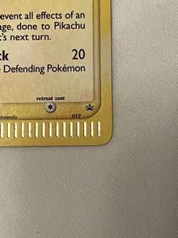 Pokemon Pikachu TCG Black Star Promo Holo Card #012 2003 - Image 3