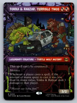 MTG Tokka & Rahzar Terrible Twos Showcase Foil TMNT Rare - Image 1