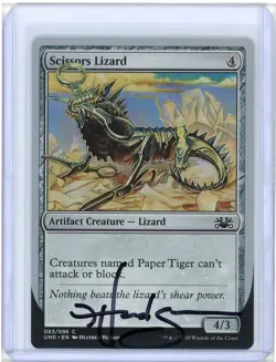 Scissors Lizard Unsanctioned Signed Artist Proof MTG (Last One) - Image 1