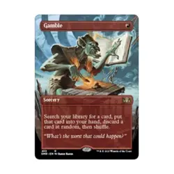 WotC Dominaria Remastered Gamble (Borderless) (R) (Foil) NM - Image 1