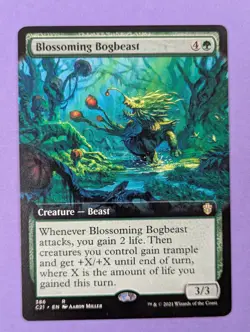 MTG Magic: Commander 2021: Blossoming Bogbeast Extended Art #386 Rare - NM - Image 1