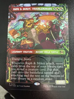 Raph and Mikey Troublemakers Showcase 250 Teenage Mutant Ninja Turtles Foil S... - Image 1