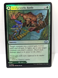 Bridgeworks Battle - Modern Horizons 3 - Uncommon - Sorcery/Land- Foil - MH3 249 - Image 1