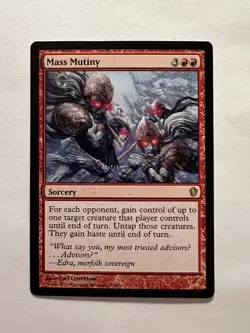 Mass Mutiny - MTG Commander 2013 - NM Sorcery Rare - Image 1