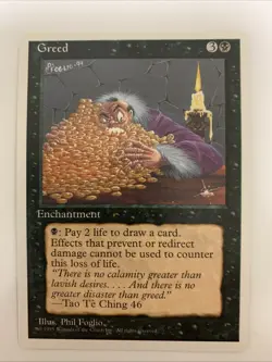 MTG NM Greed 4th Edition Free Shipping In The US With Tracking - Image 1