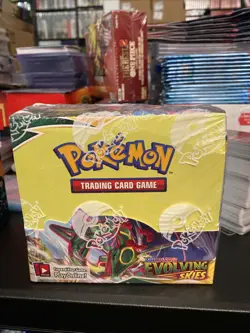 Pokemon TCG Sword & Shield Evolving Skies Booster Box New Sealed With Acrylic - Image 2
