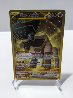 Pokemon TCG Ting-lu ex 275/193 Gold Hyper Rare Paldea Evolved NM - Image 1