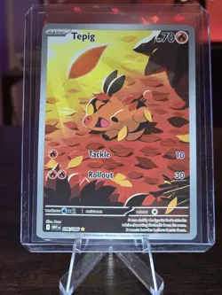 Pokemon TCG Tepig 096/086 White Flare Illustration Card, Mint Condition - Image 1