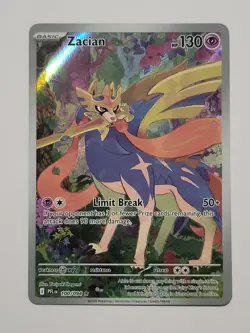 Zacian 100/094 Illustration Rare Pokemon Phantasmal Flames NM - Image 1