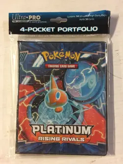 Pokemon Ultra-pro 4 Pocket Binder For Rising Rivals Set, Holds 80 Cards TCG CCG - Image 1