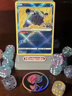 Radiant Blastoise 018/078 Pokemon GO Holo - Image 1