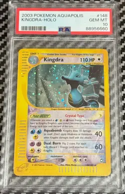 2002 Pokemon Aquapolis #148 Kingdra Holo PSA 10 GEM MINT! Trusted Seller! SWIRL! - Image 1
