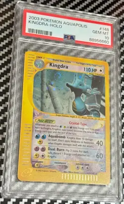 2002 Pokemon Aquapolis #148 Kingdra Holo PSA 10 GEM MINT! Trusted Seller! SWIRL! - Image 3