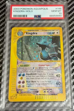 2002 Pokemon Aquapolis #148 Kingdra Holo PSA 10 GEM MINT! Trusted Seller! SWIRL! - Image 5