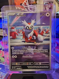 Pokemon TCG Delibird 152/132 NM/M 2025 Mega Evolution Full Art Illustration Holo - Image 2