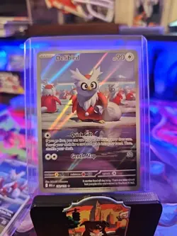 Pokemon TCG Delibird 152/132 NM/M 2025 Mega Evolution Full Art Illustration Holo - Image 5