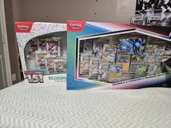 Pokemon TCG 151 Blooming Waters Prismatic Evolutions Premium Collection Bundle - Image 1