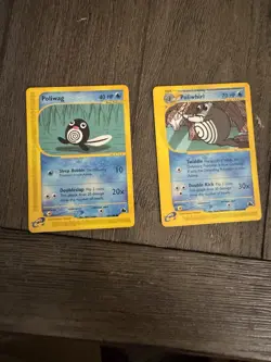 Pokemon Skyridge Poliwag 87/144 Basic & Poliwhirl 88/144 Stage 1 2003 Lot - Image 1