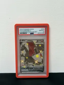 2020 Pokemon SWSH Charizard V 079/073 Champion’s Path Secret PSA 10 - Image 1