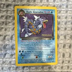 Pokemon Dark Gyarados Wotc Promo Prerelease Holo Rare 8/82 70 HP English 1999 - Image 1