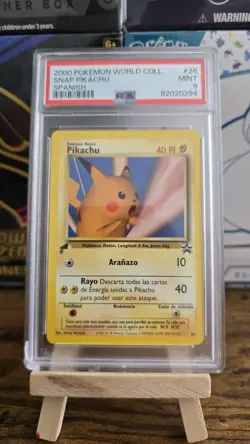Wizards of the Coast Snap Pikachu Promo Spanish PSA 9 26/53 Pokemon TCG 2000 - Image 1
