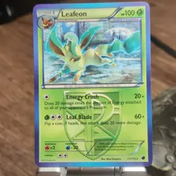 Pokemon Leafeon Plasma Freeze Team Plasma Rare Stage 1 11/116 HP100 2013 English - Image 1