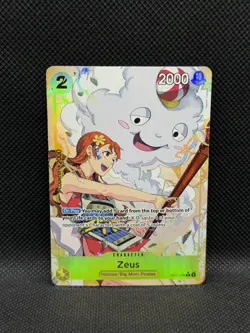 Zeus OP11-106 ALTERNATE ART A Fist Of Divine Speed One Piece CCG Bandai FOIL R - Image 1