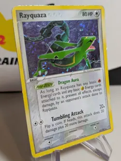 Rayquaza 22/107 EX Deoxys set 2005 Pokemon holo rare card - MP/LP - Image 2