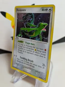 Rayquaza 22/107 EX Deoxys set 2005 Pokemon holo rare card - MP/LP - Image 3