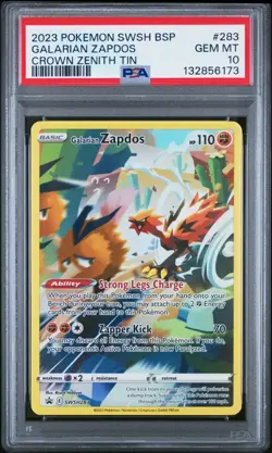 PSA 10 Galarian Zapdos SWSH283 SWSH: Sword & Shield Promo Cards Holo - Image 1